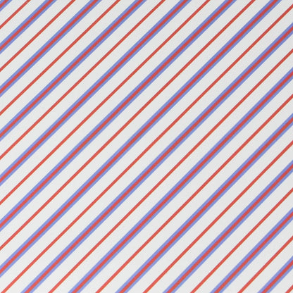 Blue and Red stripe Wrapping Paper