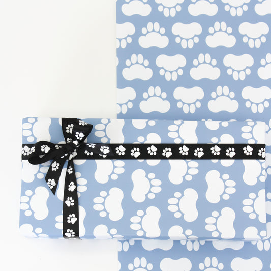 Luxury Paw Prints Gift Wrapping Paper (140gsm) Premium Gift Wrapping