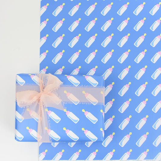 Baby's Bottle Gift Wrapping Paper