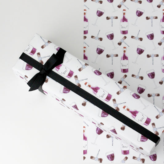 Luxury Claret Wine Wrapping Paper