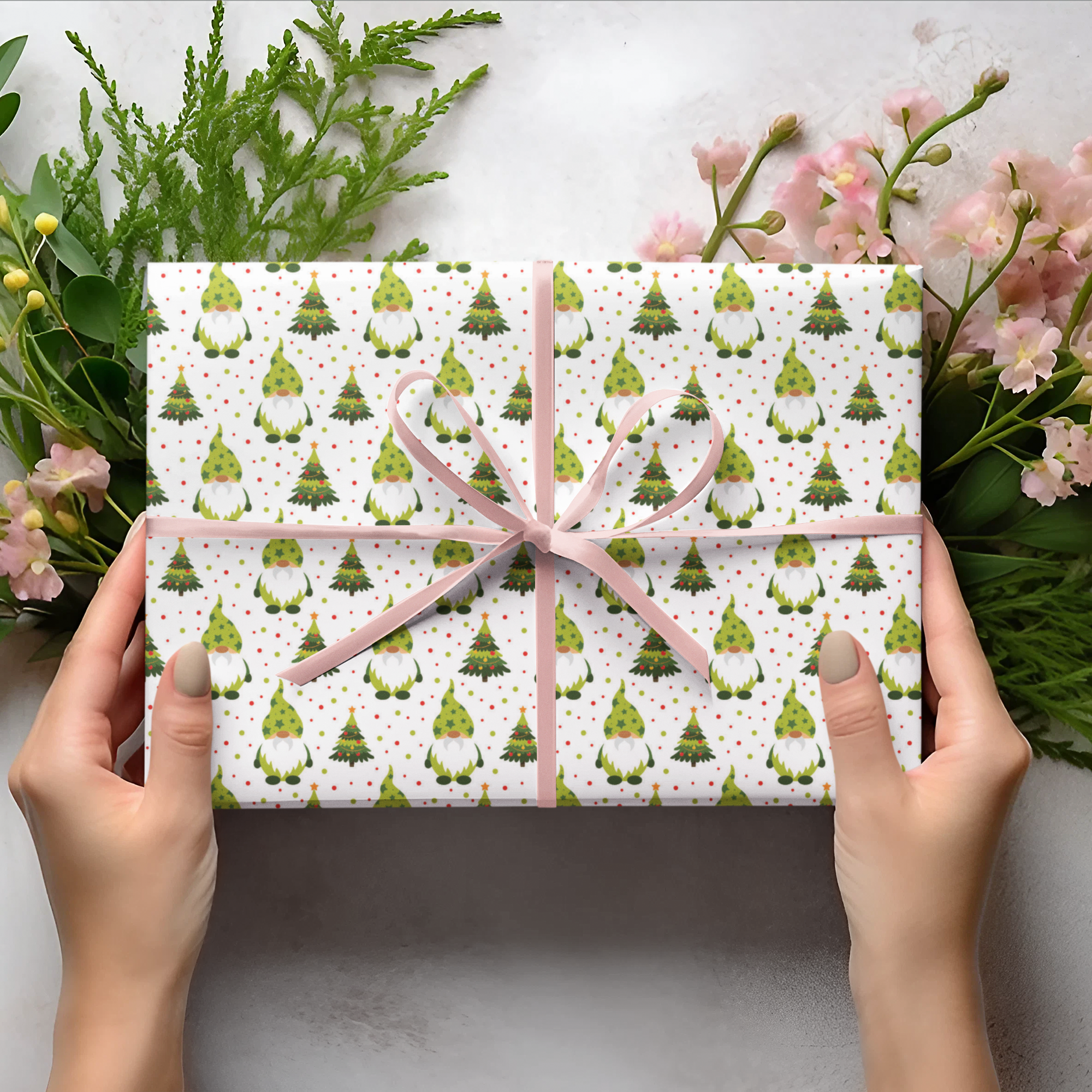 Gonk Christmas Gift Wrapping Paper