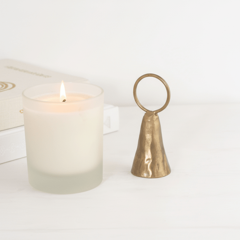 Bell Shaped Brass Candle Snuffer - Hand Forged - Mac and Lilly