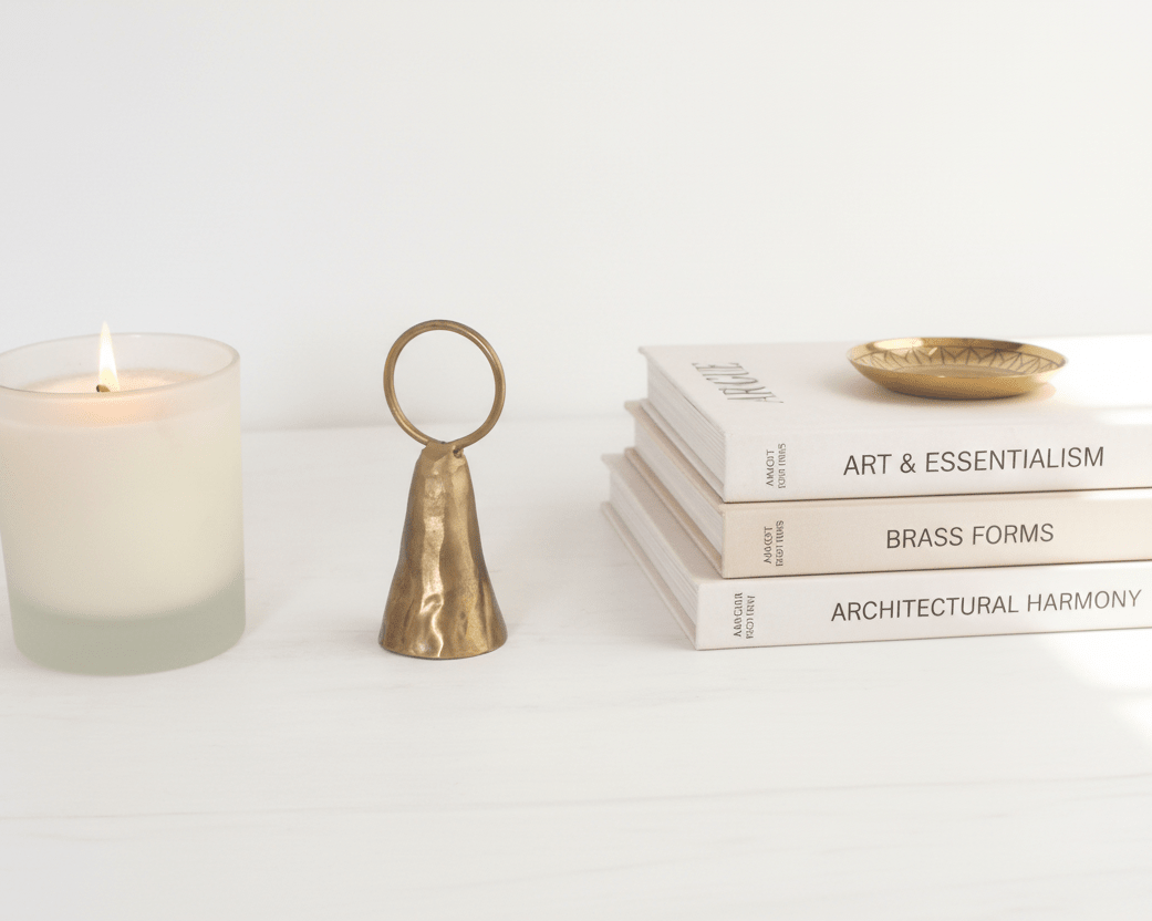 Bell Shaped Brass Candle Snuffer - Hand Forged - Mac and Lilly