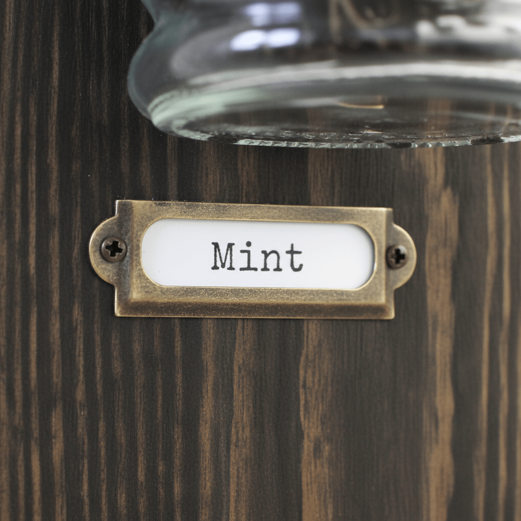 Wall - Mounted Herb Garden with Glass or Tin Pots - Mac and Lilly