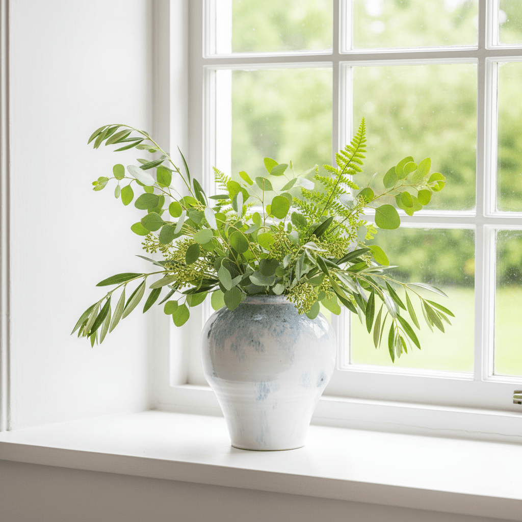 Cassis Stoneware Vase – Blue & White - Mac and Lilly