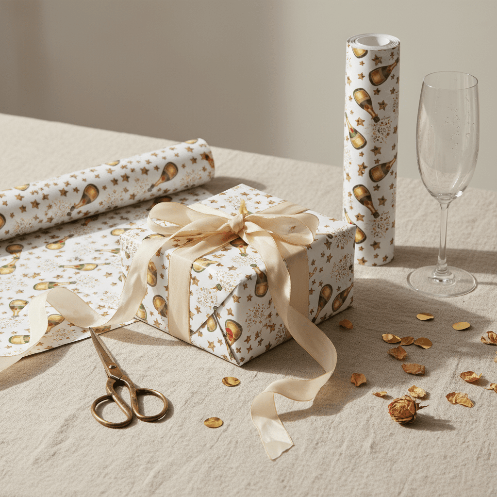 Premium Champagne Gift Wrap Set – Thick Matte Luxury Paper - Mac and Lilly