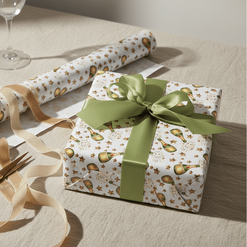Premium Champagne Gift Wrap Set – Thick Matte Luxury Paper - Mac and Lilly