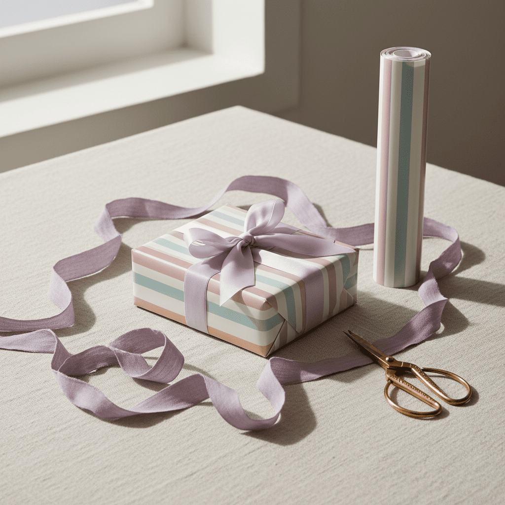 Pastel Stripe Gift Wrap Set - Mac and Lilly