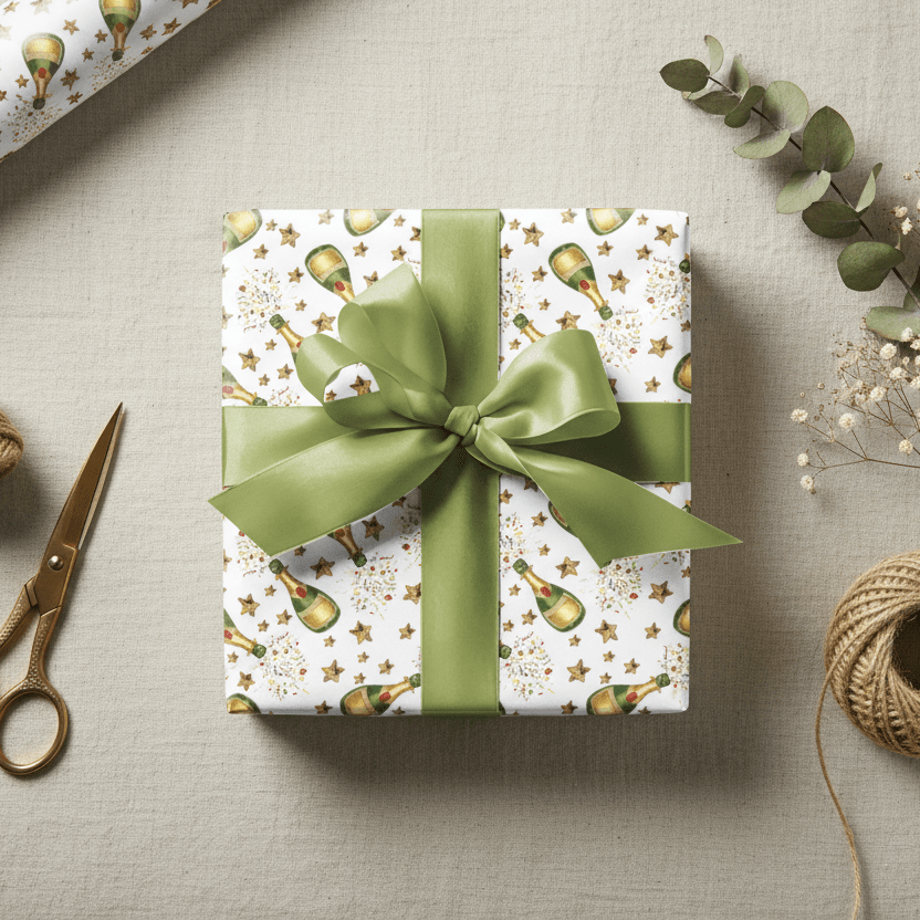 Premium Champagne Gift Wrap Set – Thick Matte Luxury Paper - Mac and Lilly