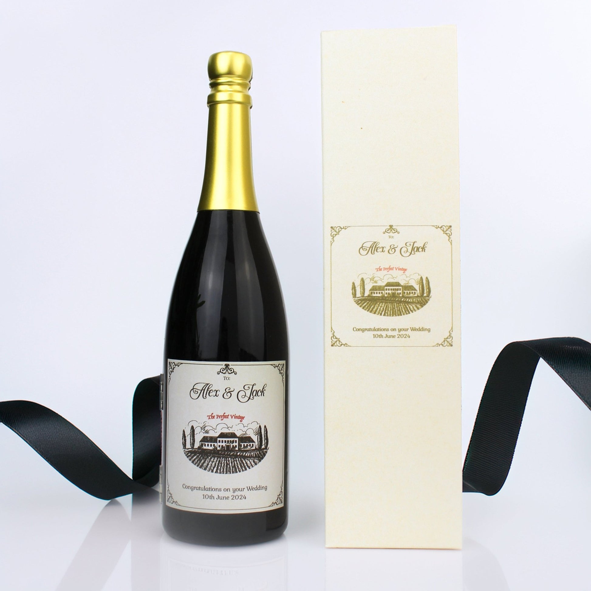 Personalised Champagne Bottle Bar Set - Mac and Lilly