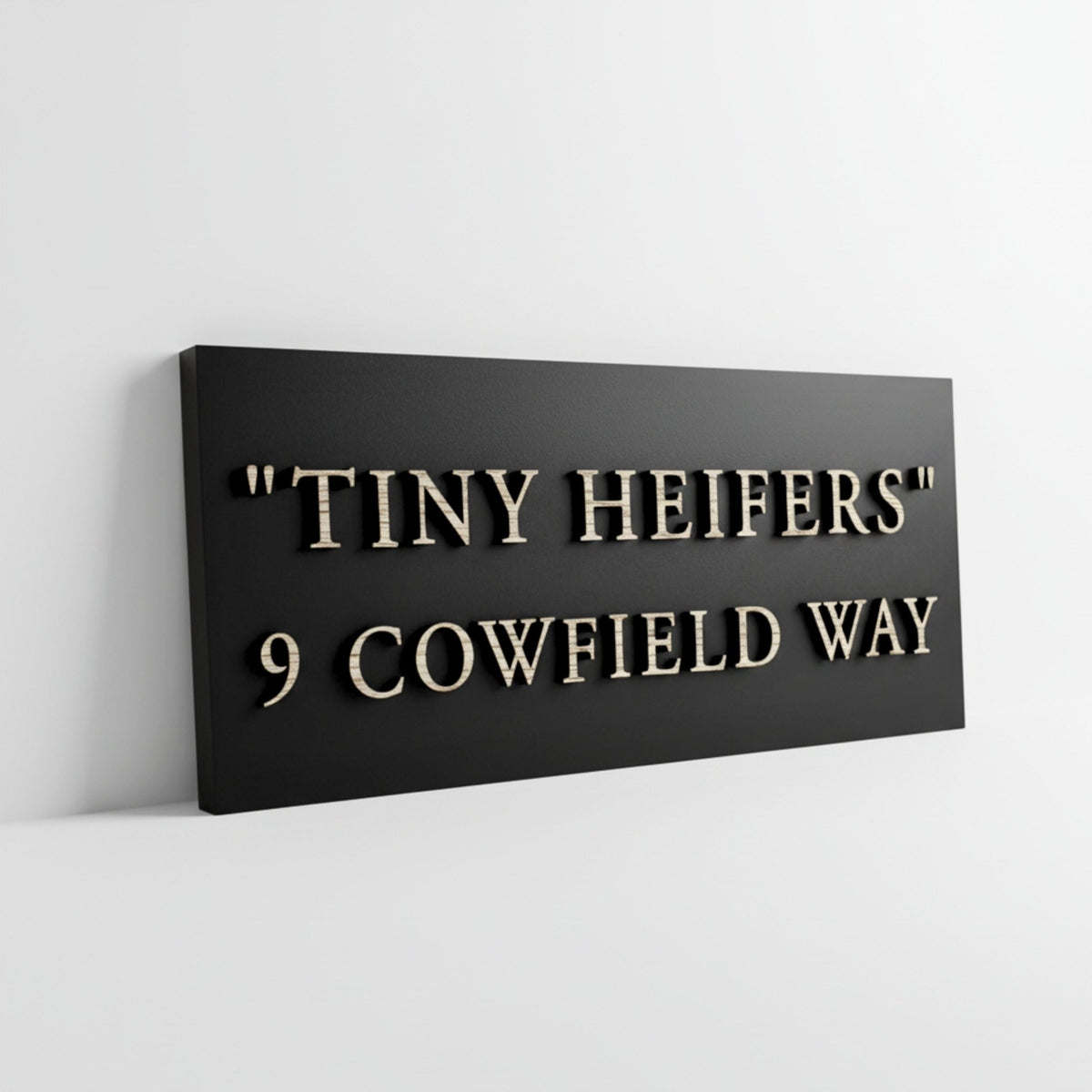 Classic Raised Letter House Sign | Modern Black Address Sign | Mac & Lilly UK Sign Makers - Mac and Lilly