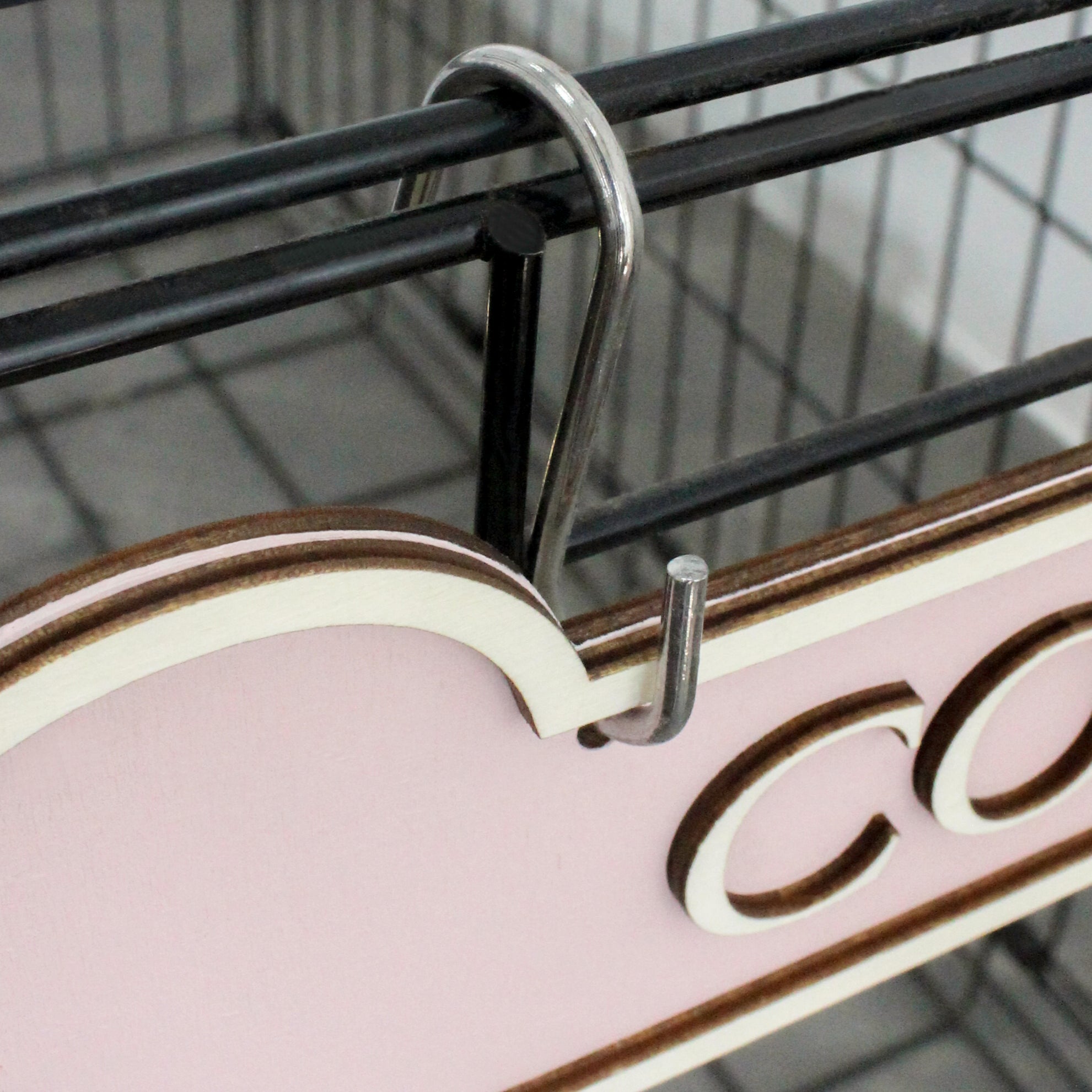 Personalised dog bone crate signs with pre-drilled holes and hooks