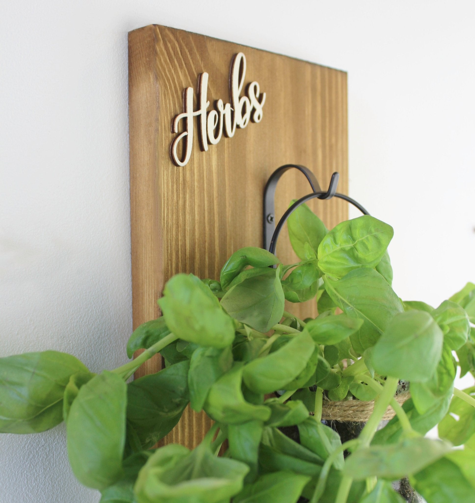 Wall - Mounted Herb Planter with Label Holder - Mac and Lilly