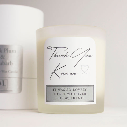 Thank You - Personalised - Signature Candles
