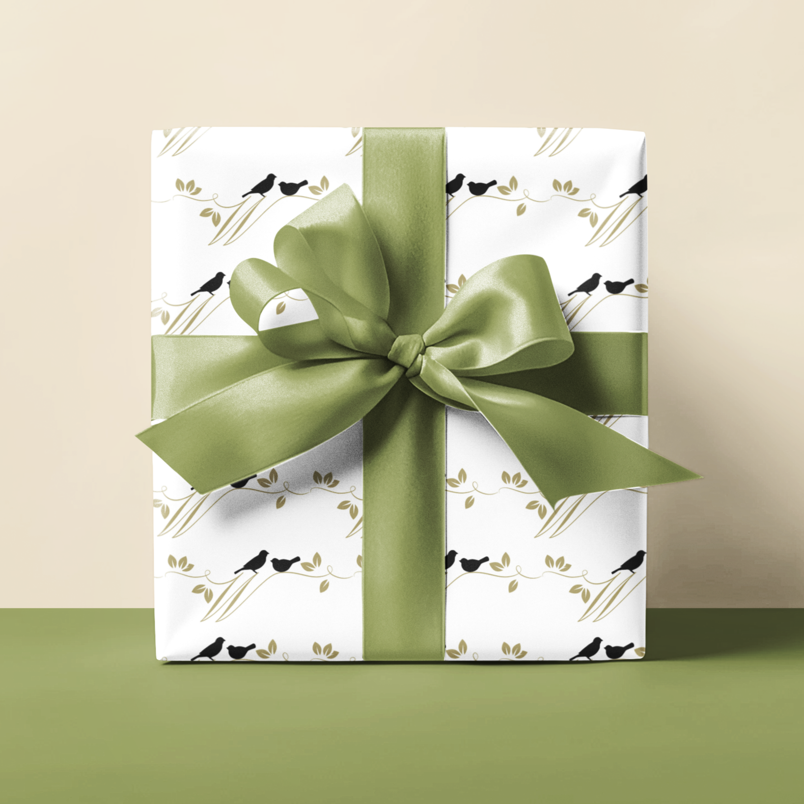 bird gift wrapping paper elegant and simple