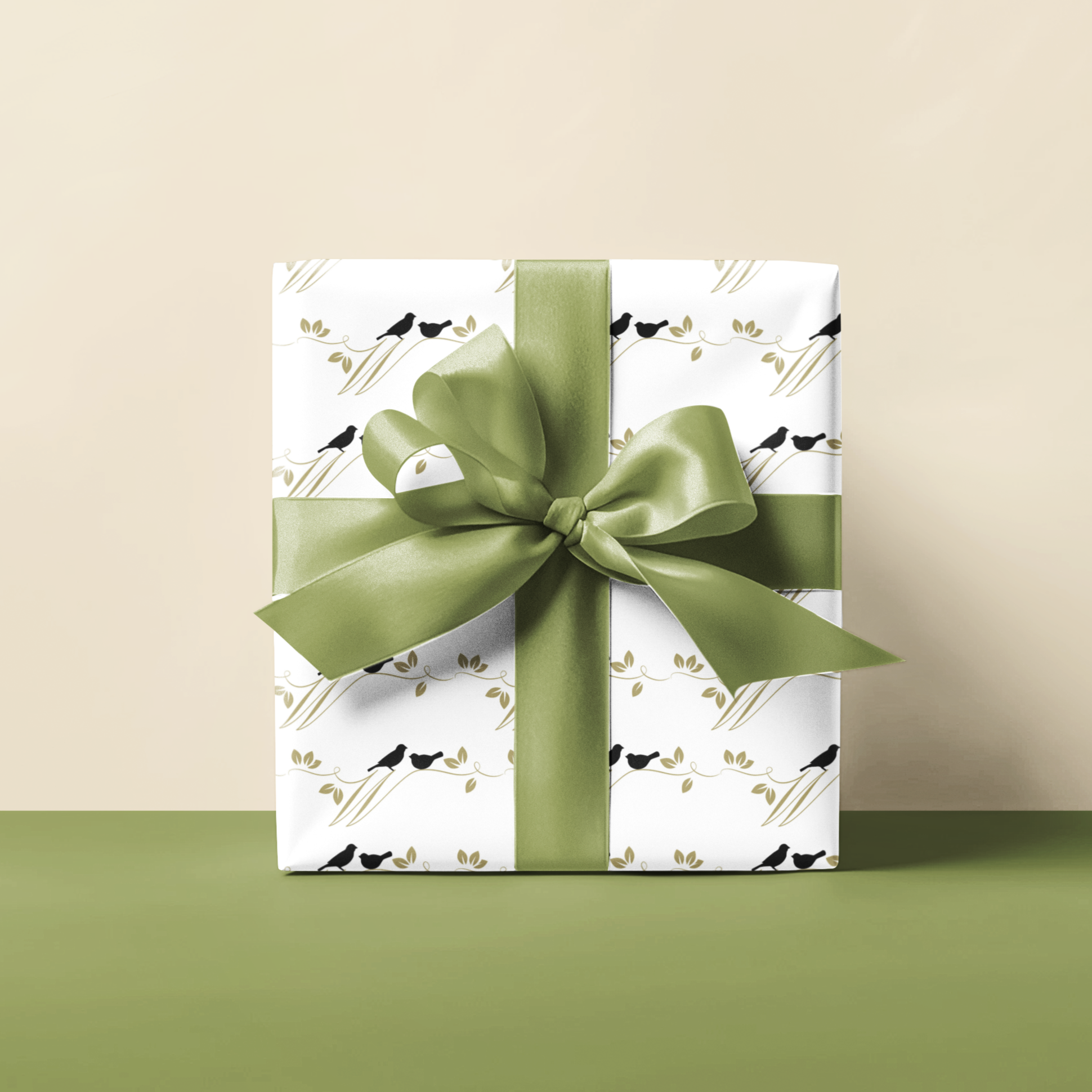 bird gift wrapping paper elegant and simple