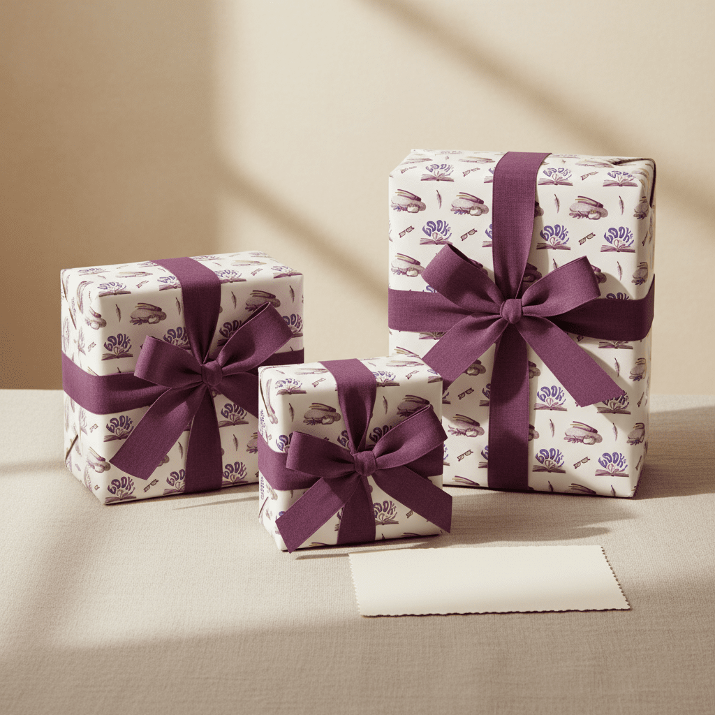 Cosy Books Luxury Gift Wrap Set – For Book Lovers & Quiet Moments - Mac and Lilly