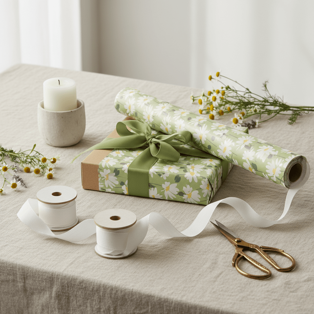 Daisy Meadow Gift Wrapping Paper - Mac and Lilly