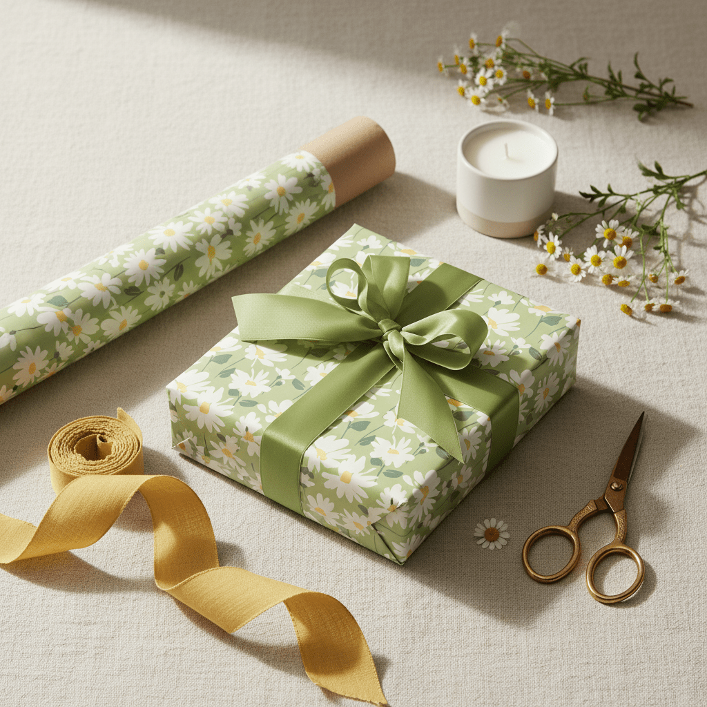Daisy Meadow Gift Wrapping Paper - Mac and Lilly