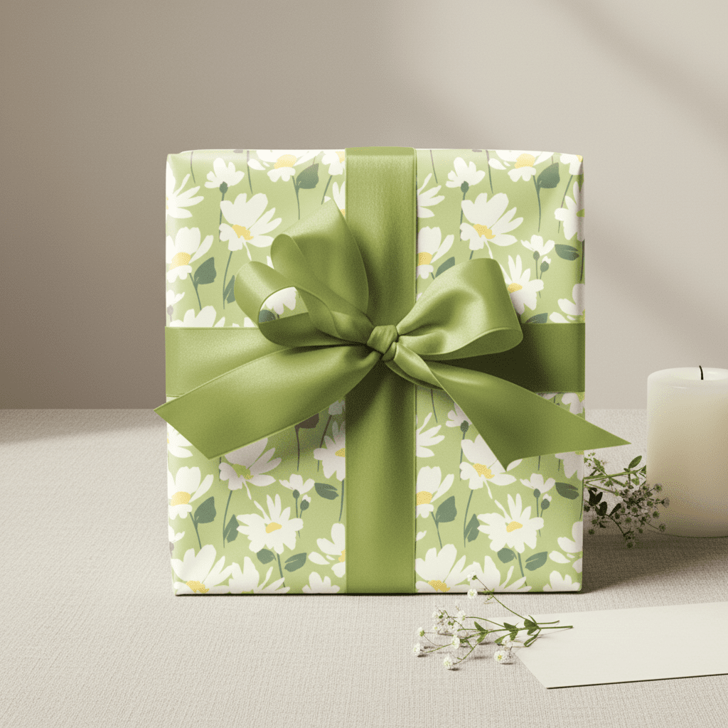 Daisy Meadow Gift Wrapping Paper - Mac and Lilly