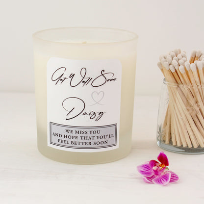 Get Well Soon - Personalised - Signature Candles