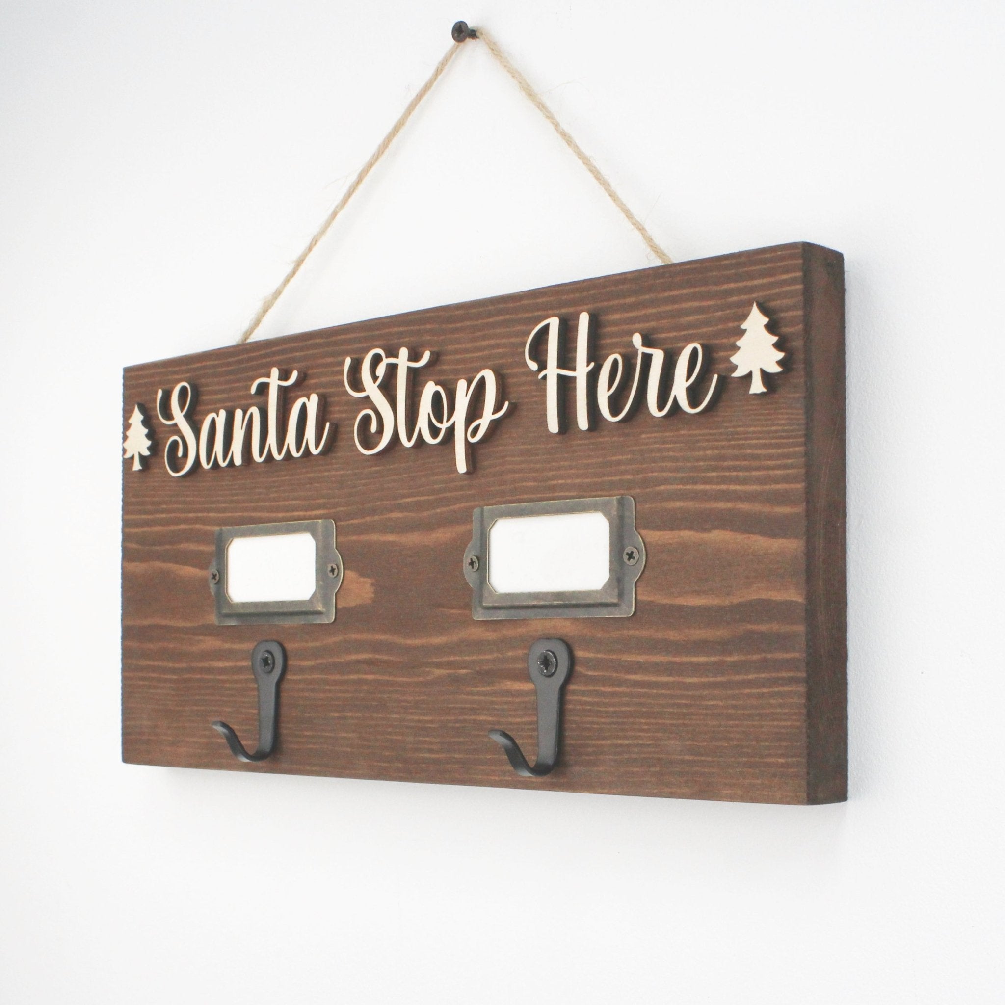 Personalise your Stocking Holder with Name Cards - Mac and Lilly
