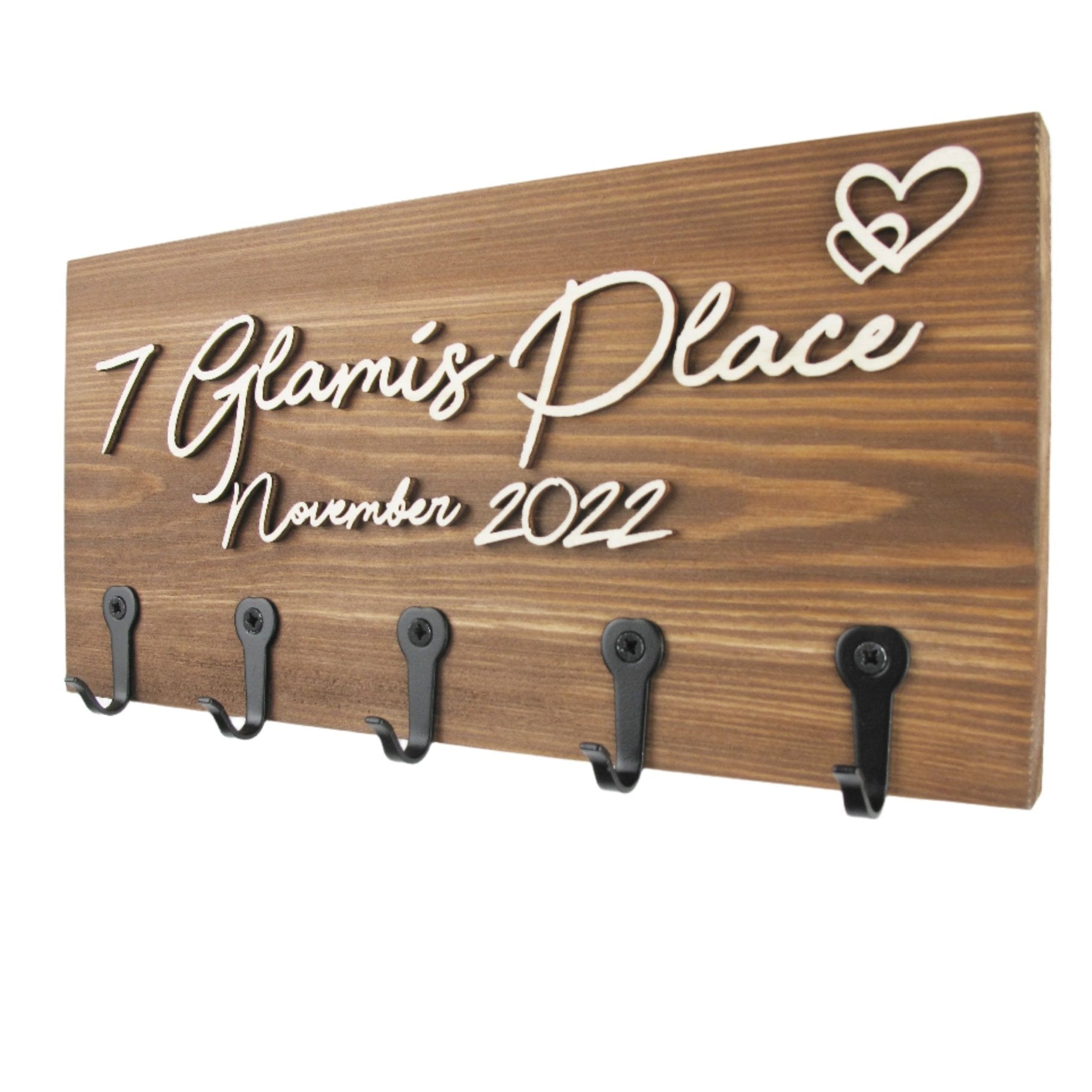 Personalised Wall - Mounted Key Holder - Mac and Lilly