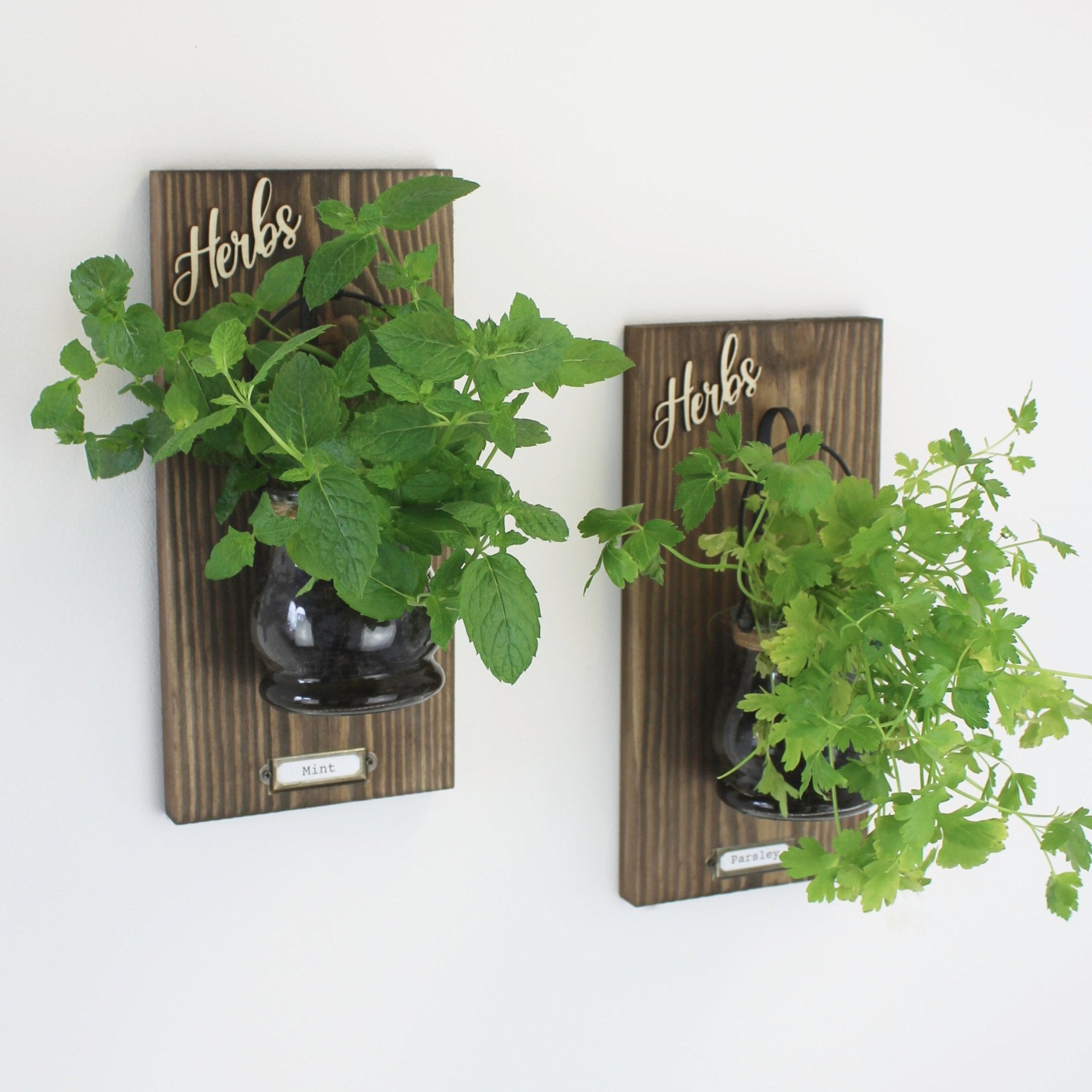 Wall - Mounted Herb Planter with Label Holder - Mac and Lilly