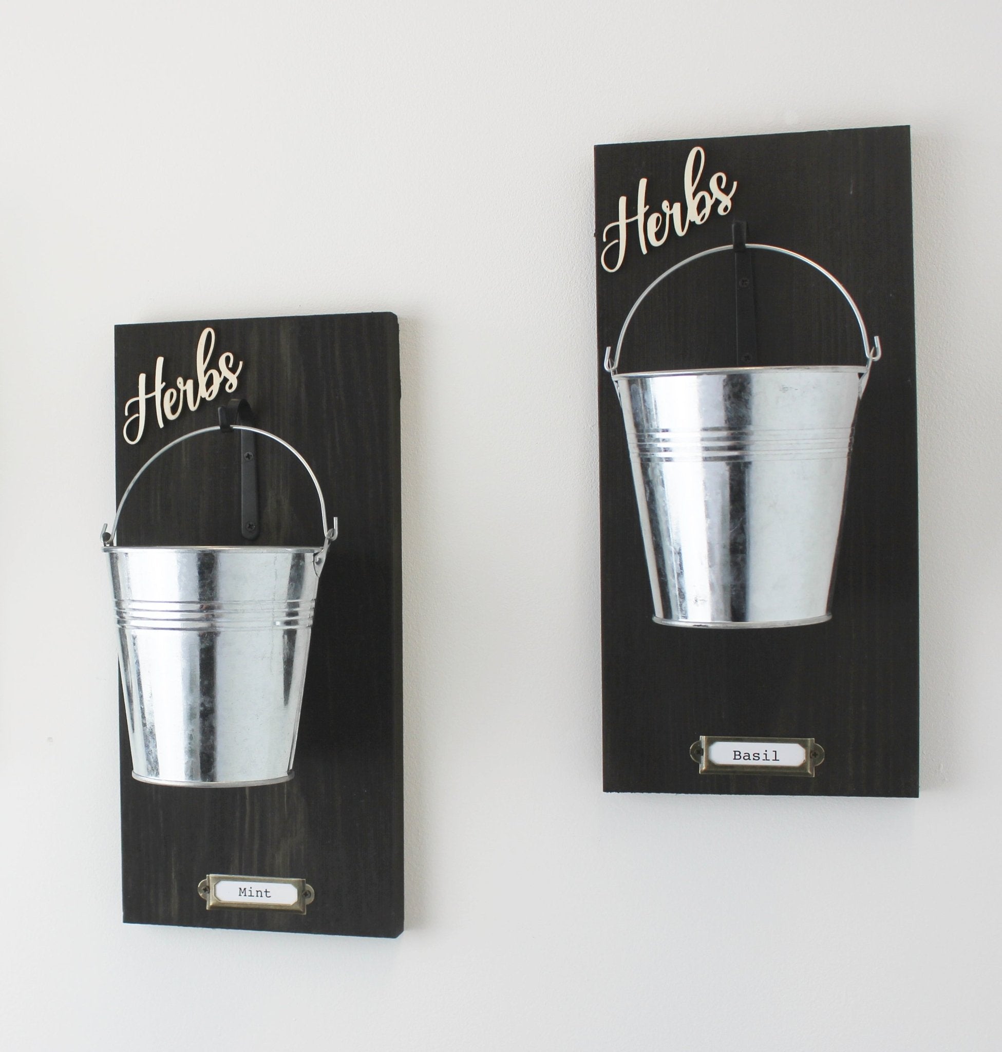 Wall - Mounted Herb Planter with Label Holder - Mac and Lilly