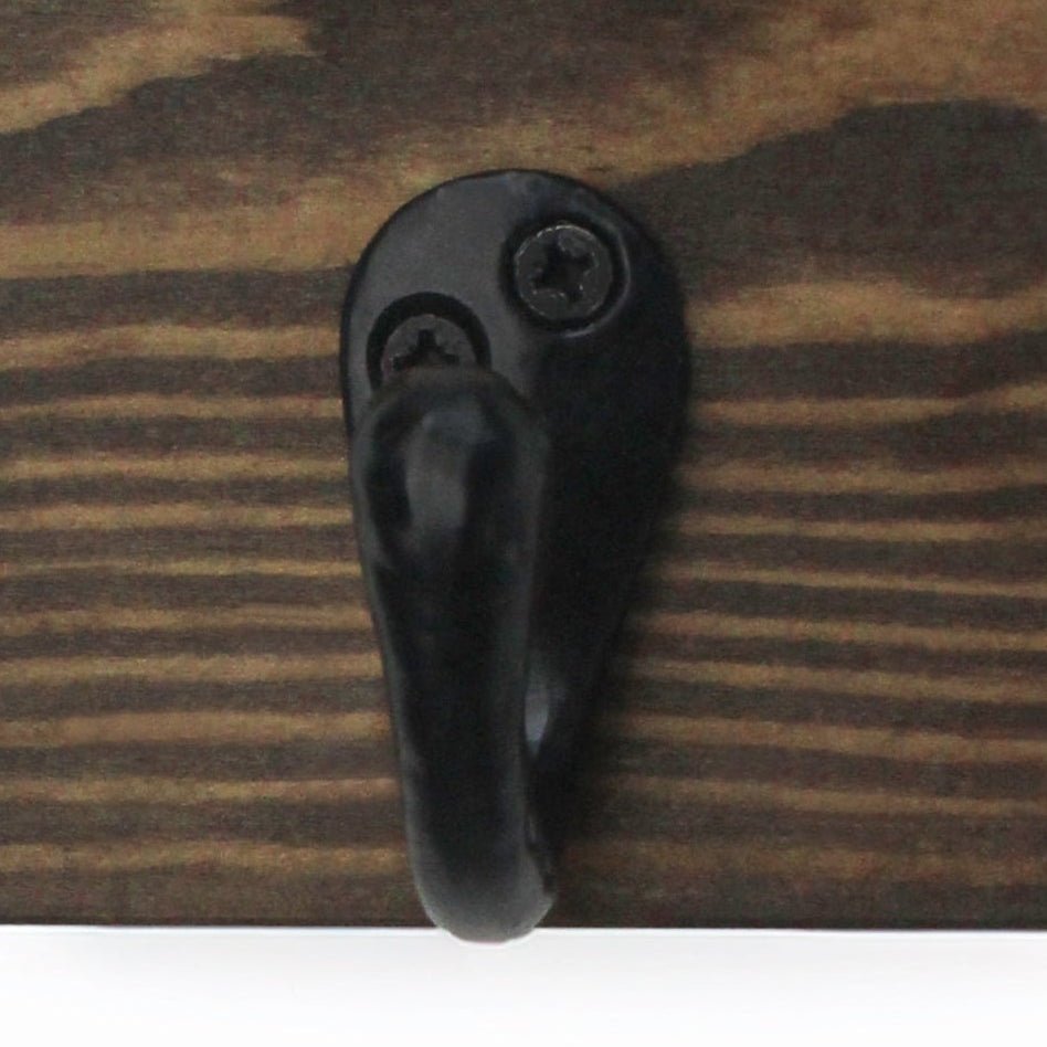 Personalised Single Dog Lead Hook Sign with Engraved Paw - Mac and Lilly