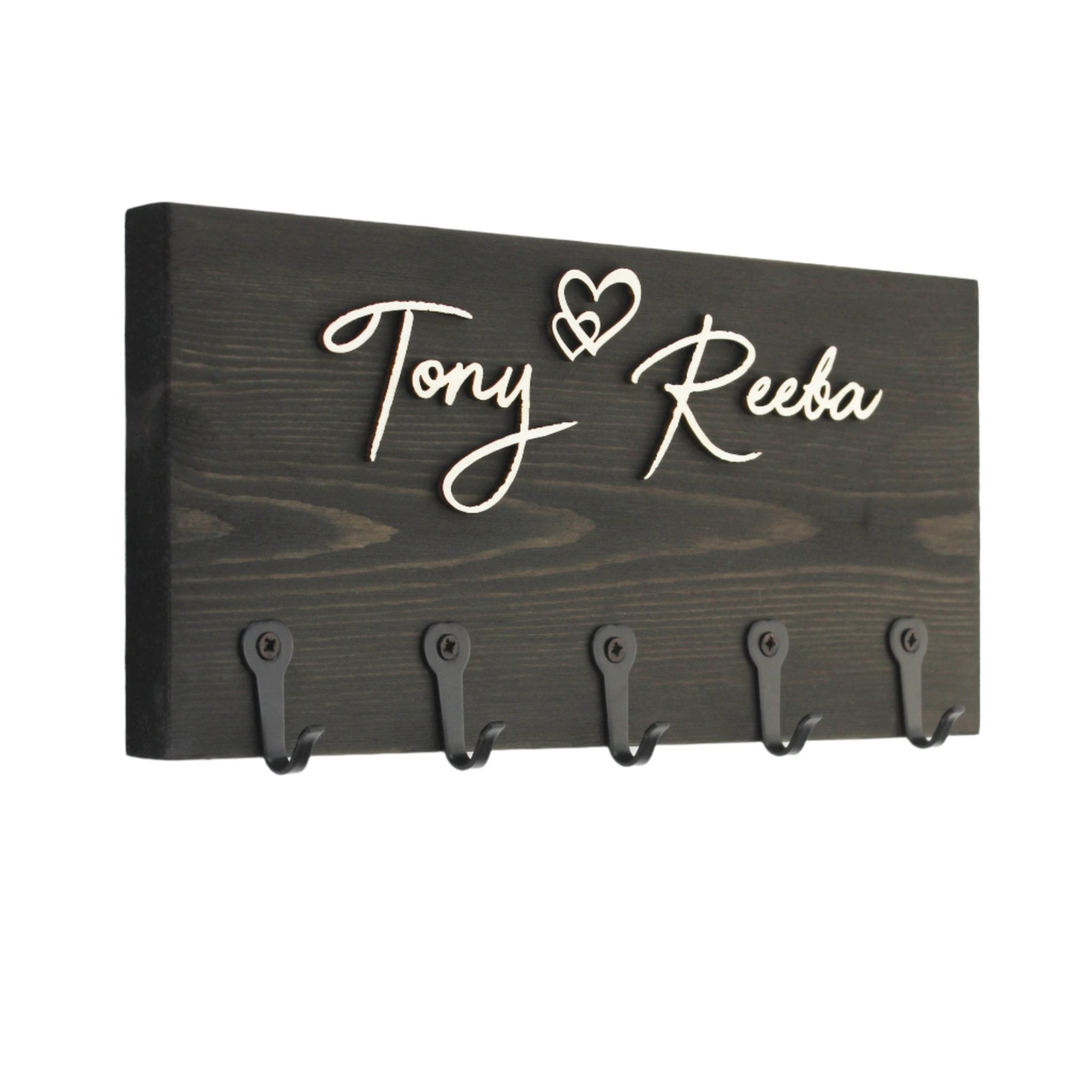 Personalised Wall - Mounted Key Holder - Mac and Lilly