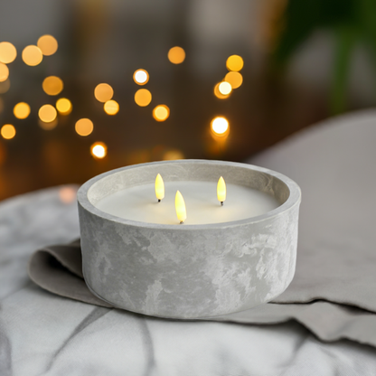 Cement Led Candle Pot