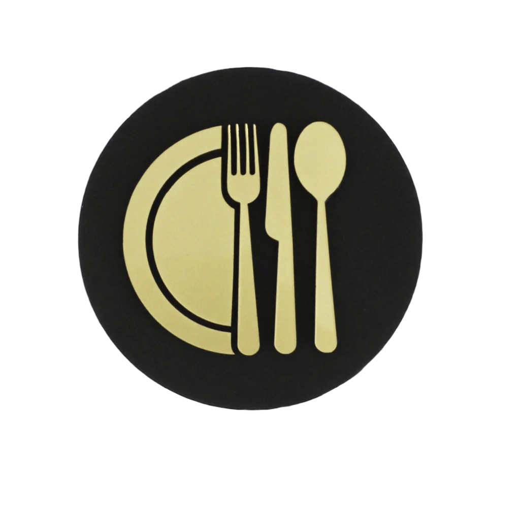 Kitchen Cutlery, Door Plaque - Available in Two Sizes - Mac and Lilly