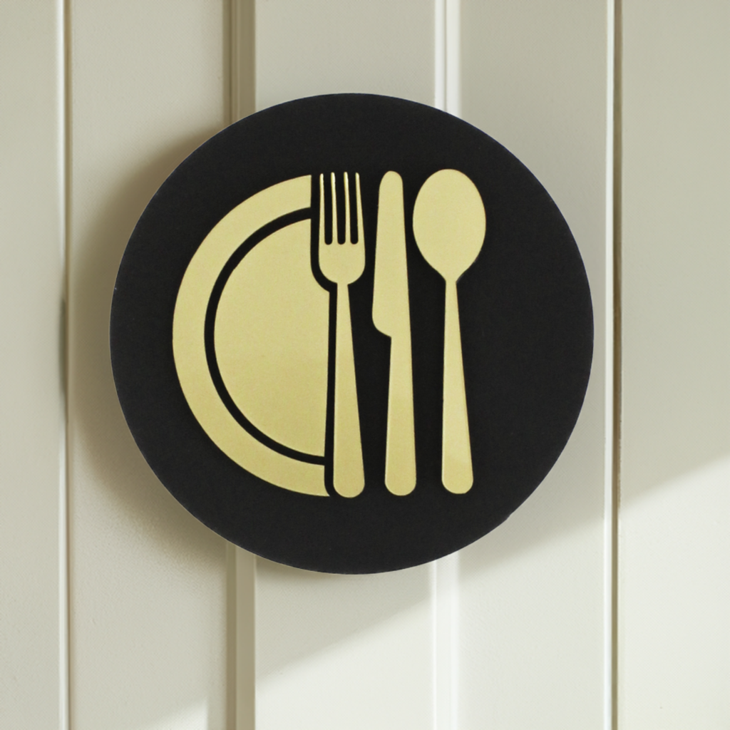 Kitchen Cutlery, Door Plaque - Available in Two Sizes