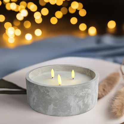 Cement Led Candle Pot