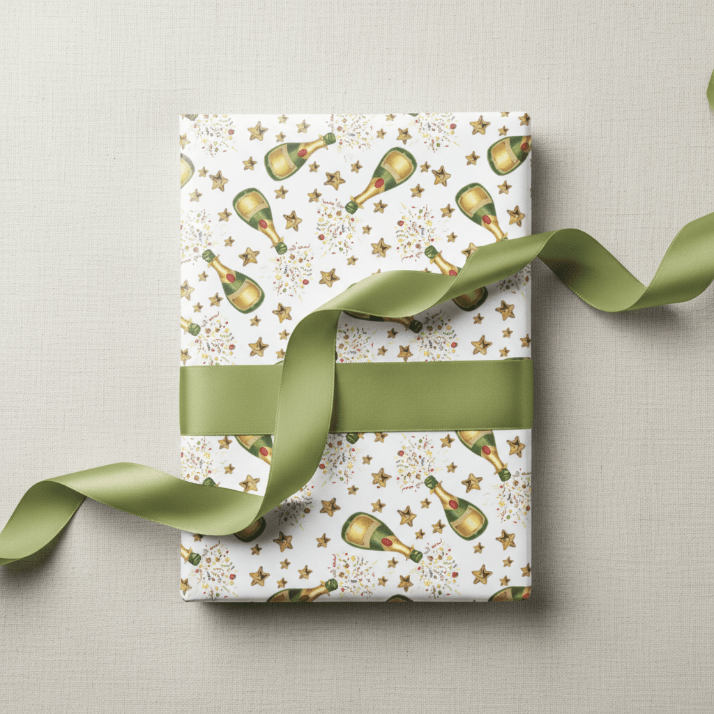 Premium Champagne Gift Wrap Set – Thick Matte Luxury Paper - Mac and Lilly