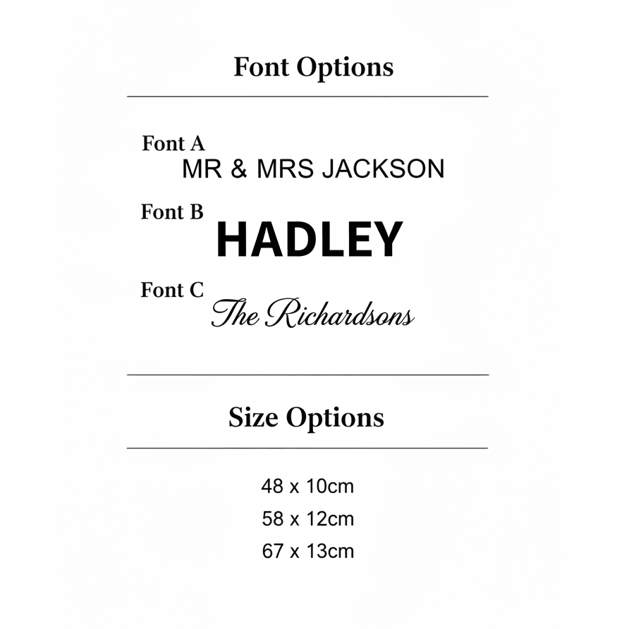 Personalised Street - Style Wall Sign in Various Colours - Mac and Lilly