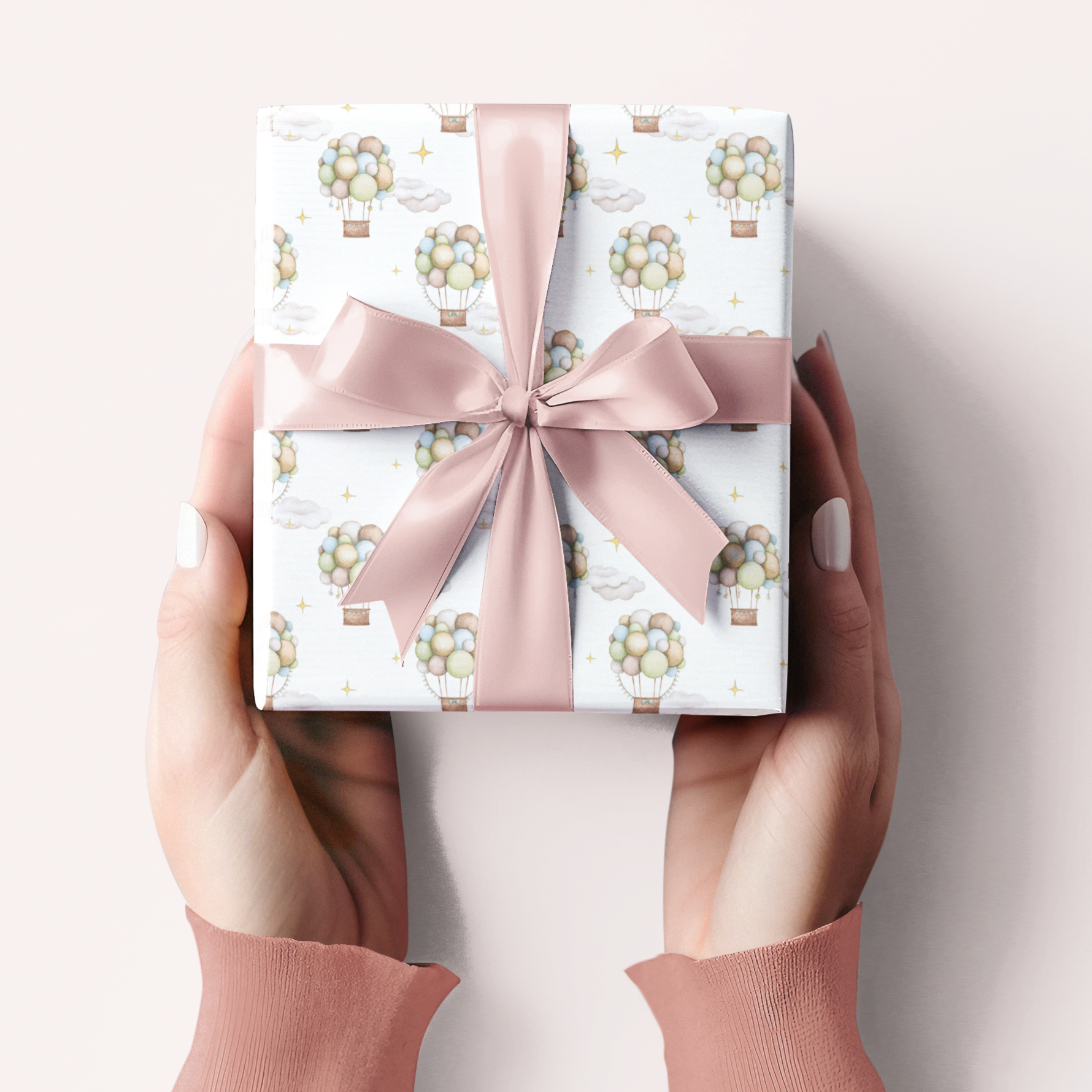 pastel new baby gift wrap perfect for boy or girl
