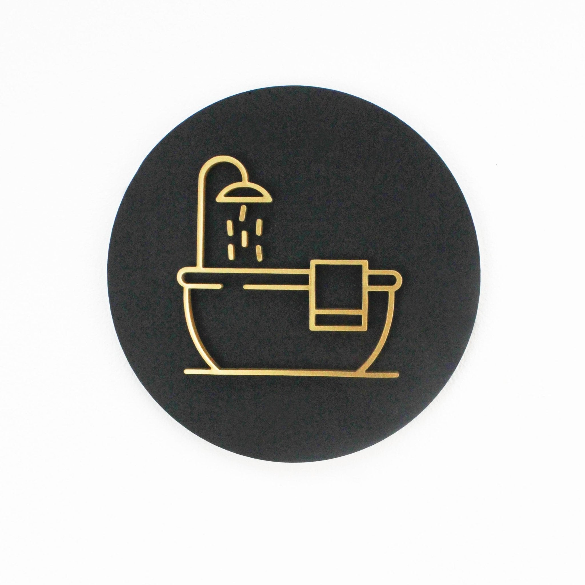 Bathroom Vintage Bath Door Plaque – Available in Two Sizes - Mac and Lilly