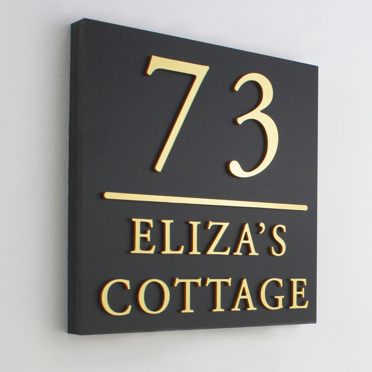 Temple Square House Sign with Dividing Line