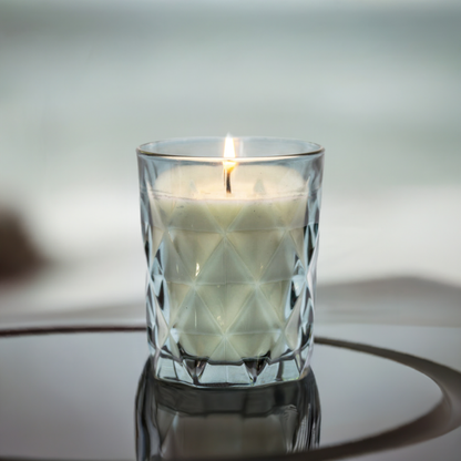 Candle in Glass Votive Smoky Blue