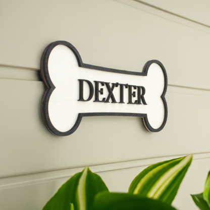 Personalised Dog's Bone - Wall Sign