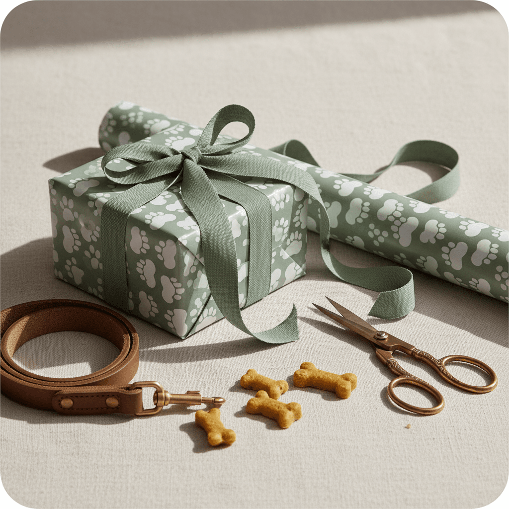 Paw Prints Luxury Gift Wrap Set - Mac and Lilly