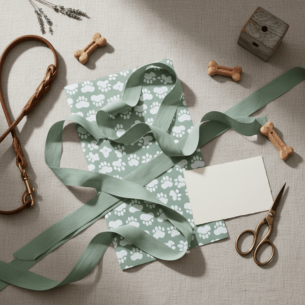 Paw Prints Luxury Gift Wrap Set - Mac and Lilly