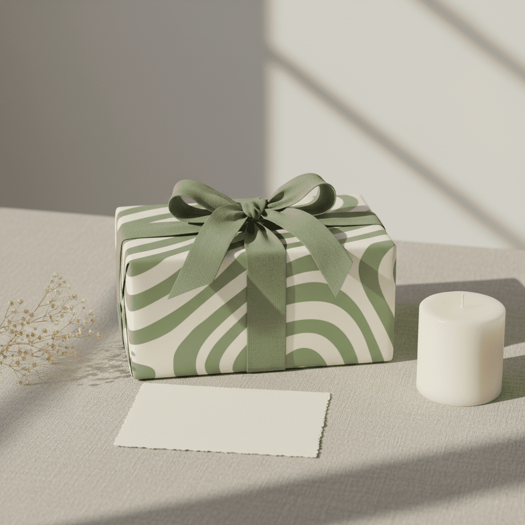 Funky Swirl Luxury Gift Wrap Set – Yellow, Pink or Green - Mac and Lilly