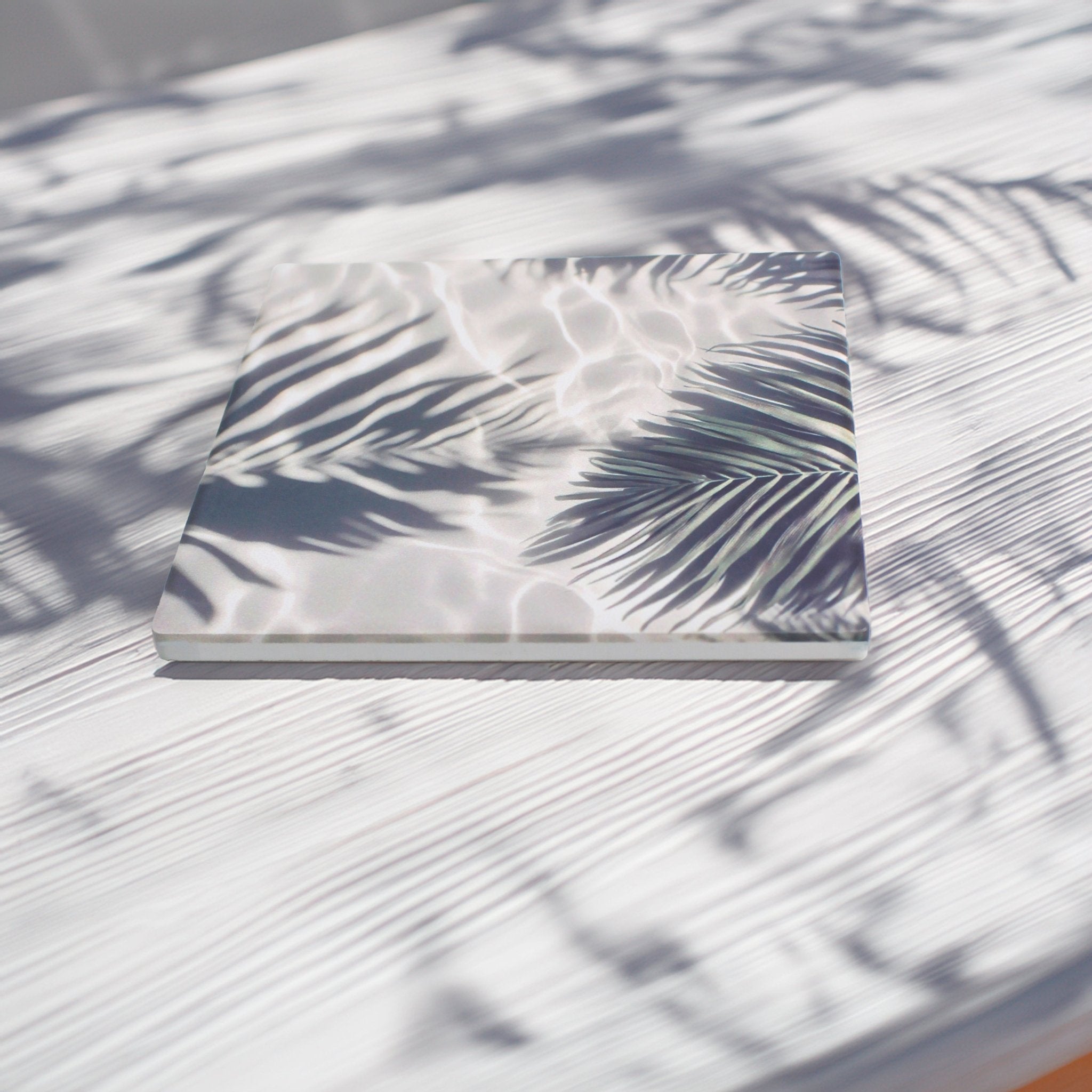 Jungle Leaf Pattern Ceramic Coaster - Mac and Lilly