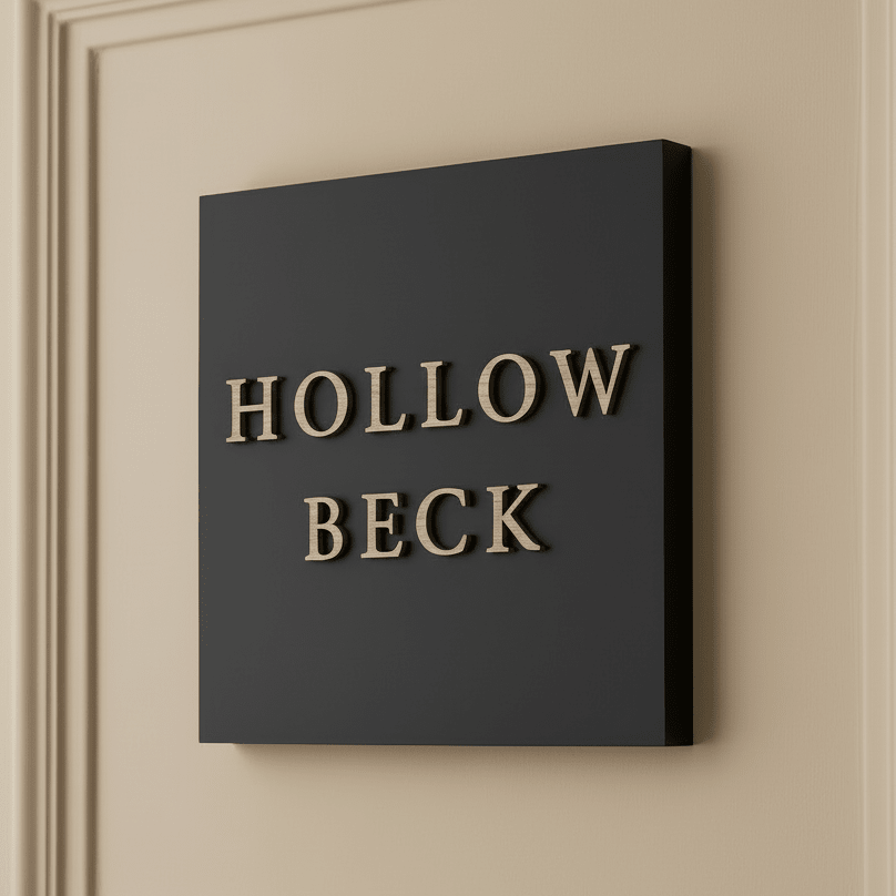 Square Raised Design Sign - Mac and Lilly