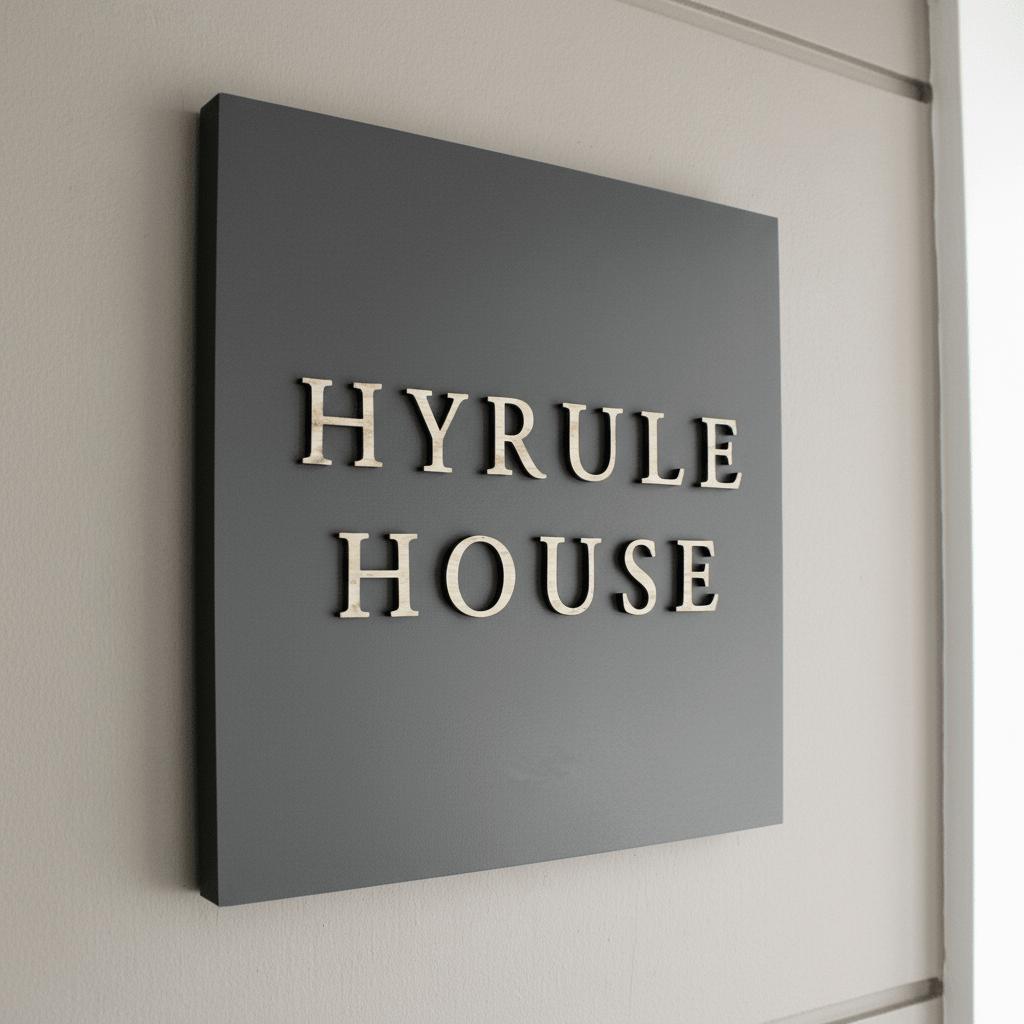 Square Raised Design Sign - Mac and Lilly