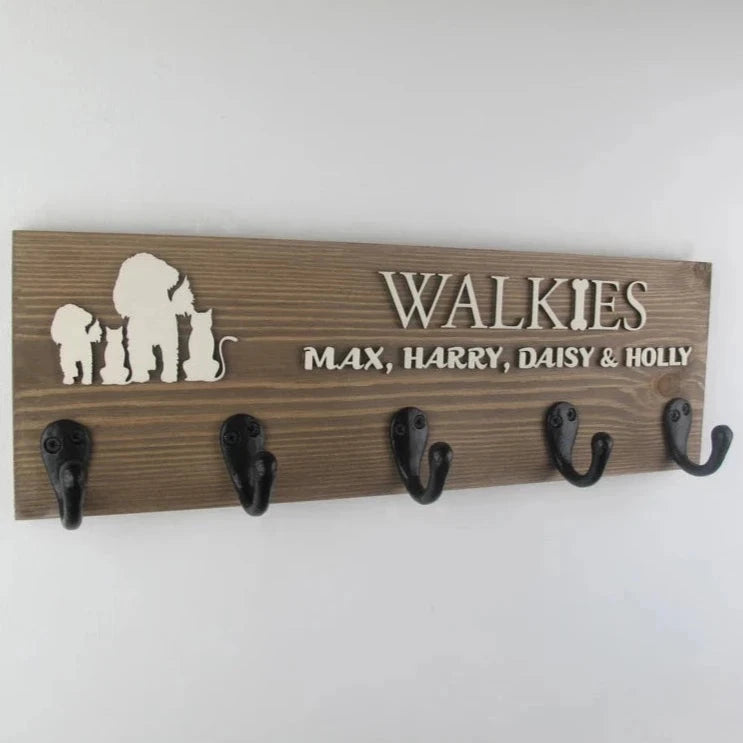 Shap Dog Lead Holder - Personalised with Pets Name/Names and Breed