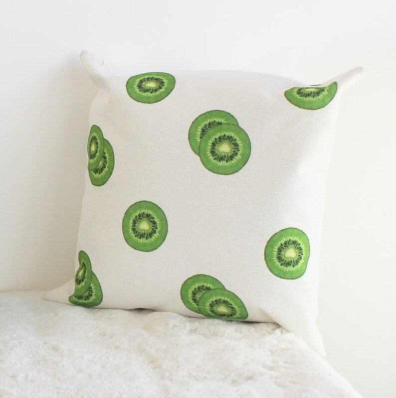 Kiwi Slice Cushion – A Fresh Pop of Fun for Your Kitchen